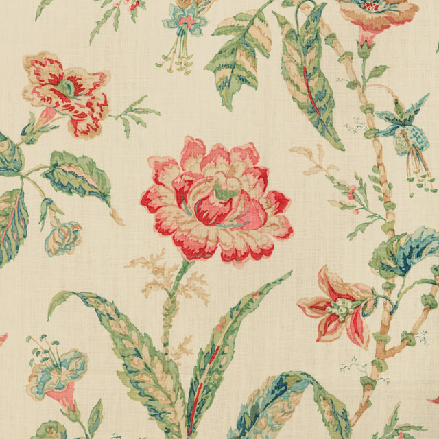 Rosemont Print Rose by Lee Jofa Fabric