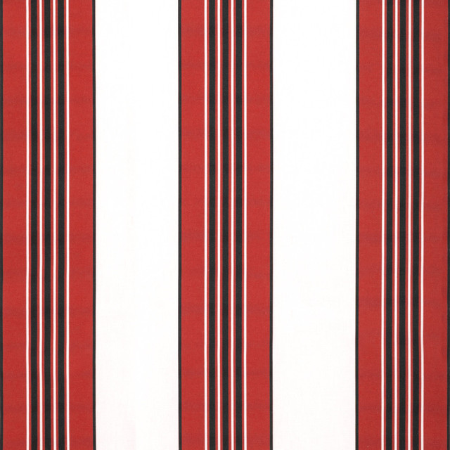 Rayure Marcellin Rouge by Brunschwig & Fils Fabric
