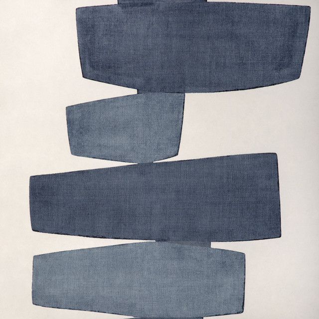 Stacked Indigo by Kravet Couture Fabric