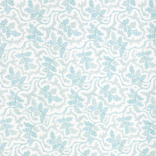 Aureille Print Aqua by Brunschwig & Fils Fabric