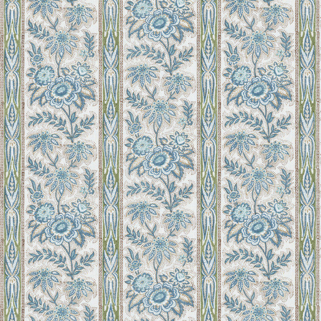 Margaux Print Blue by Lee Jofa Fabric