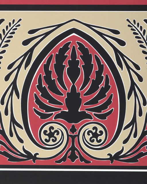 Red by Brunschwig & Fils Wallcovering