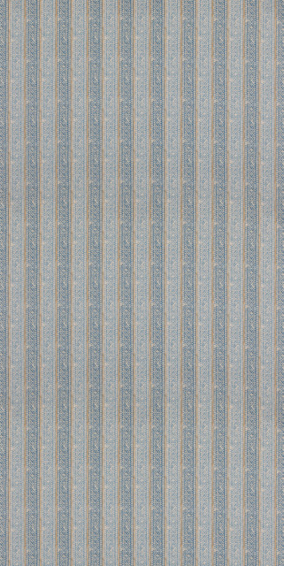 Ladbroke Stripe Blue by Mulberry Fabric
