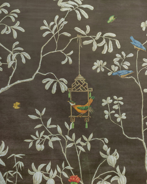 Chocolate by Brunschwig & Fils Wallcovering