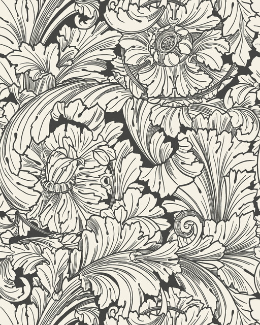 Soot/Snow by Cole & Son Wallcovering