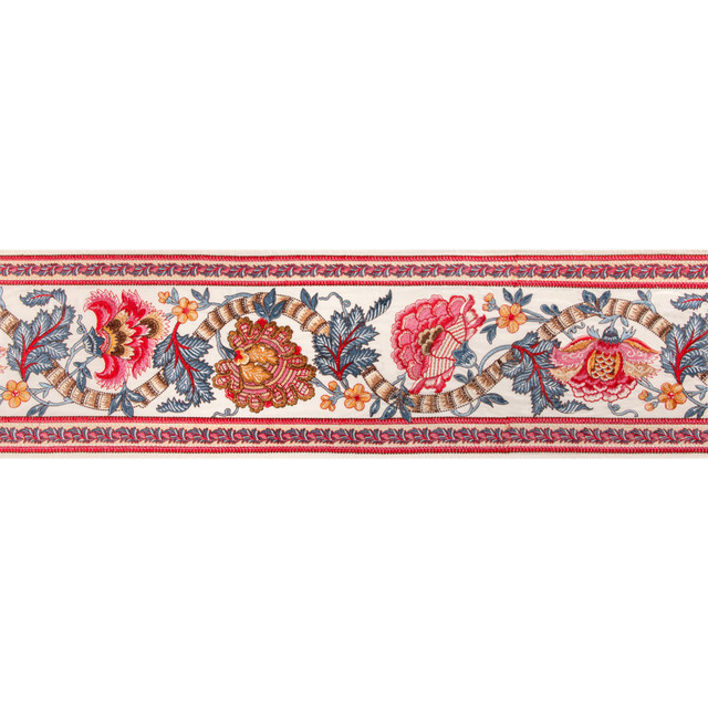 Lauris Border Red/Blue by Brunschwig & Fils Trim