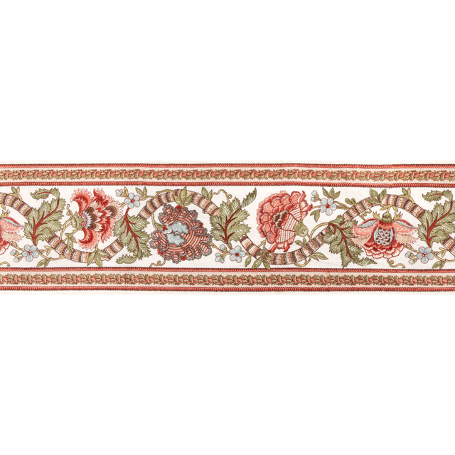 Lauris Border Apricot/Sage by Brunschwig & Fils Trim