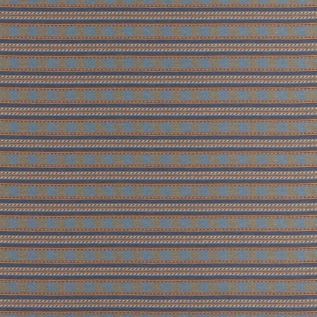 Inveraray Charcoal/Blue by Mulberry Fabric