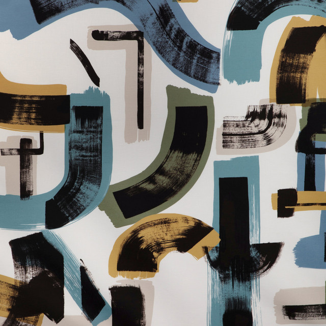 Bleecker Print Lake/Fern by Lee Jofa Modern Fabric