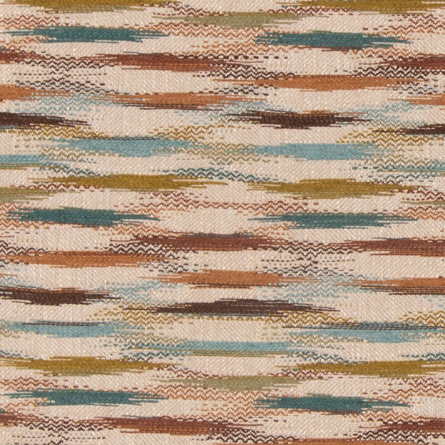 Felbrigg Teal/Chestnut by Mulberry Fabric