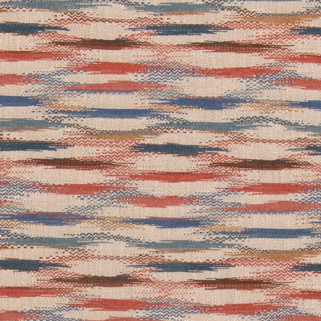 Felbrigg Red/Blue by Mulberry Fabric