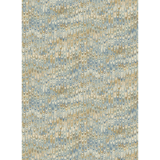 Blue/Sand by Mulberry Wallcovering