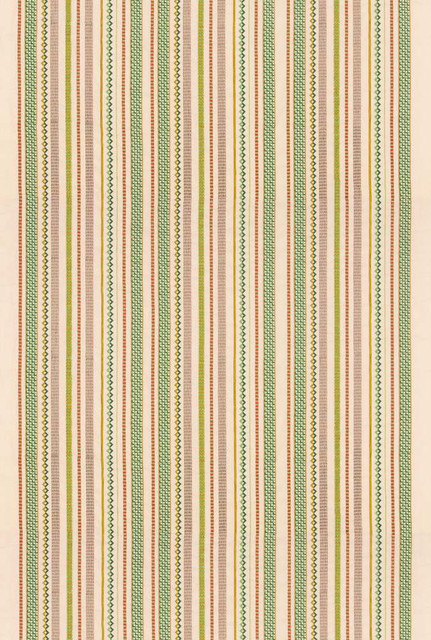 Tudor Stripe Red/Green by G P & J Baker Fabric