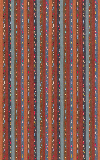 Tip Toe Indigo/Chocolate by G P & J Baker Fabric