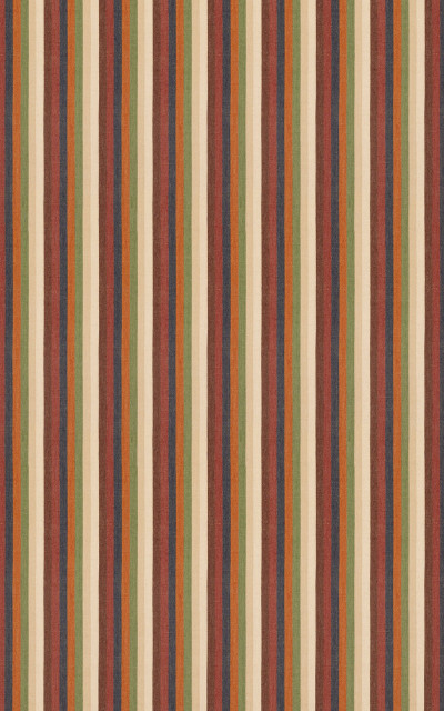Tim's Rug Indigo/Chocolate by G P & J Baker Fabric