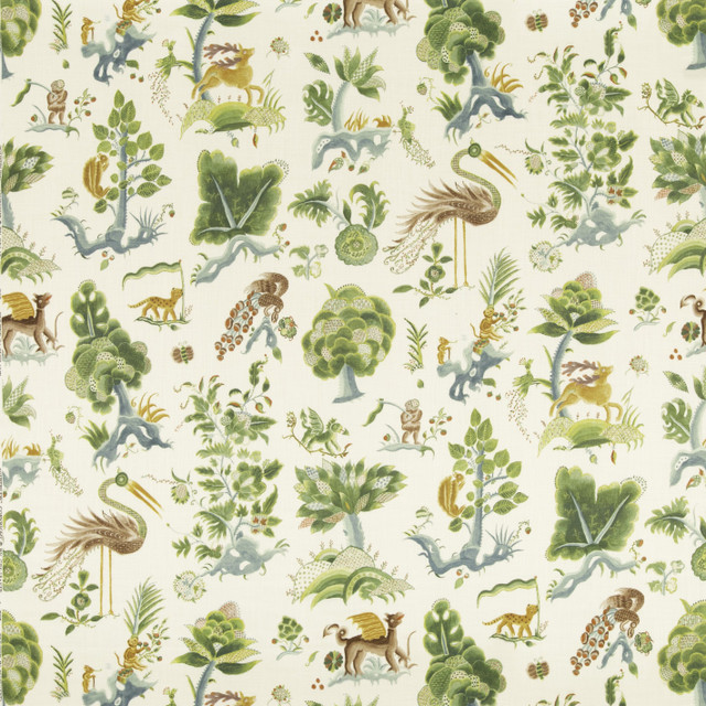 Gertrude Emerald/Blue by G P & J Baker Fabric