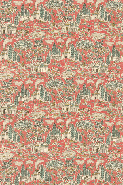 Home Park Old Red by G P & J Baker Fabric