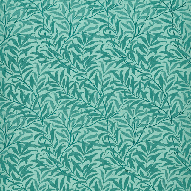 Willow Boughs Jacquard Teal by Clarke And Clarke Fabric