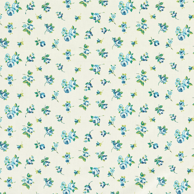 Rosebud Cobalt by Clarke And Clarke Fabric
