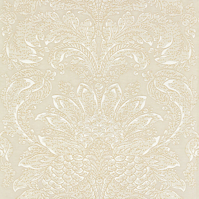 Carlotta Damask/Fog by Scalamandre Fabric - Fabric Carolina