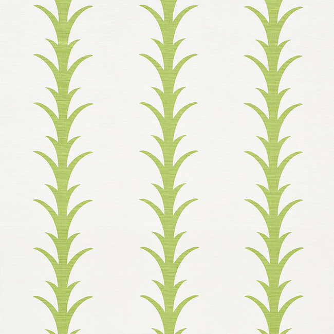 5014772 Acanthus Stripe Gold On Ivory by Schumacher Wallpaper