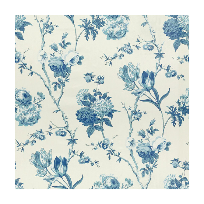 Allegra Blues by Lee Jofa Fabric PARISH-HADLEY COTTON - 100% United Kingdom Horizontal: 18 and Vertical: 36 54 - Fabric Carolina -