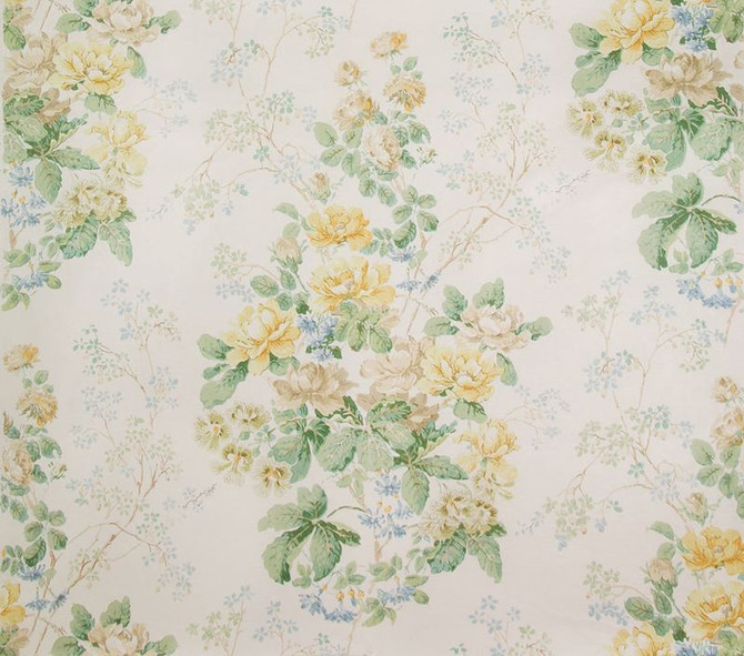 2012114.43 Elton Handblock Yellow/Green by Lee Jofa Fabric - Cotton 100% United Kingdom - H" 24.5 inches, V: 40 inches 49 inches  - Fabric Carolina -  Lee Jofa