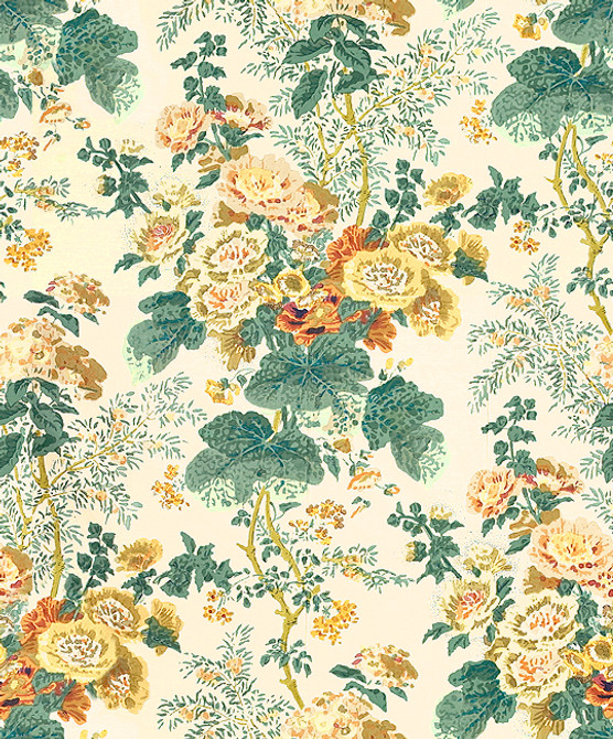 Hollyhock Hdb Yellow by Lee Jofa Fabric