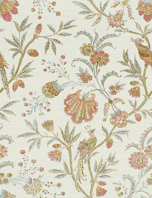 Seafield Pink/Aqua by Lee Jofa Fabric