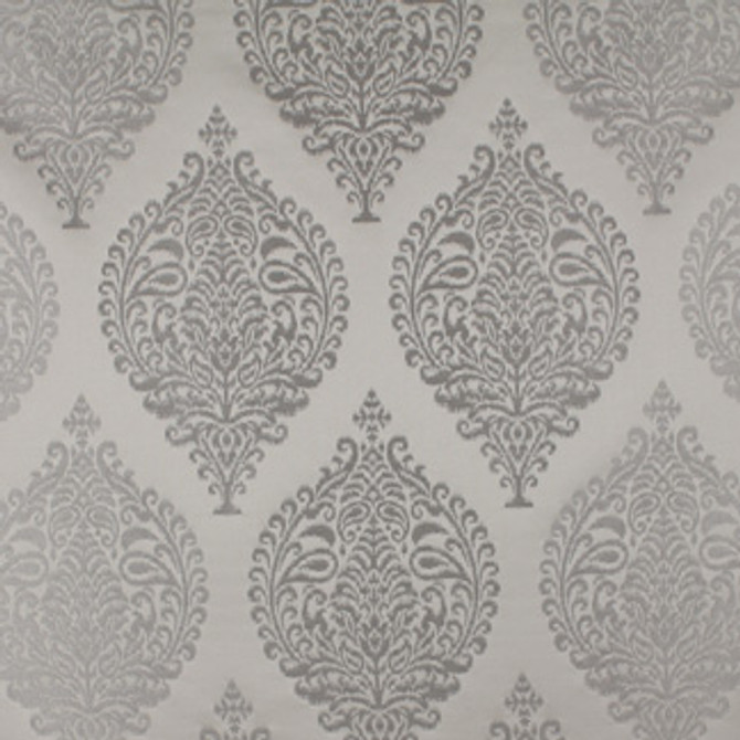 Hatley Silver 5527311004 by Carole Fabric Exclusive Sterling Noir 69% Polyester 31% Cotton India H: 18 3/4"V, 9 1/2"H  55" Minimum (See sample for specifics) - Fabric Carolina - Carole Exclusive