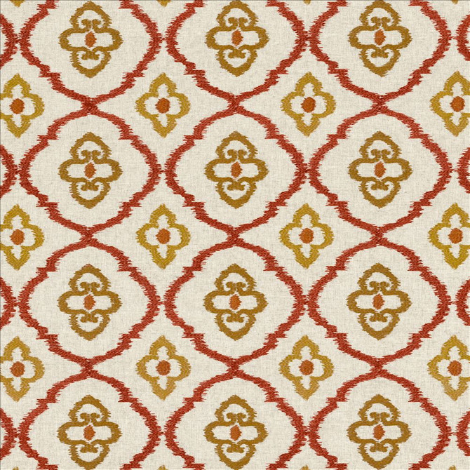Catania Russet by Kasmir Fabric 1450 75% Viscose
25% Linen
 INDIA </p><p>Repeat: Horizontal: 9 7/8 inches and Vertical: 9 4/8 inches 54 - Fabric Carolina -