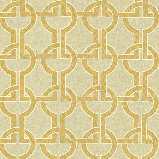 Union Station Gold by Kasmir Fabric 1450 70% Polyester
30% Linen
 INDIA </p><p>Repeat: Horizontal: 8 6/8 inches and Vertical: 9 1/8 inches 53 - Fabric Carolina -