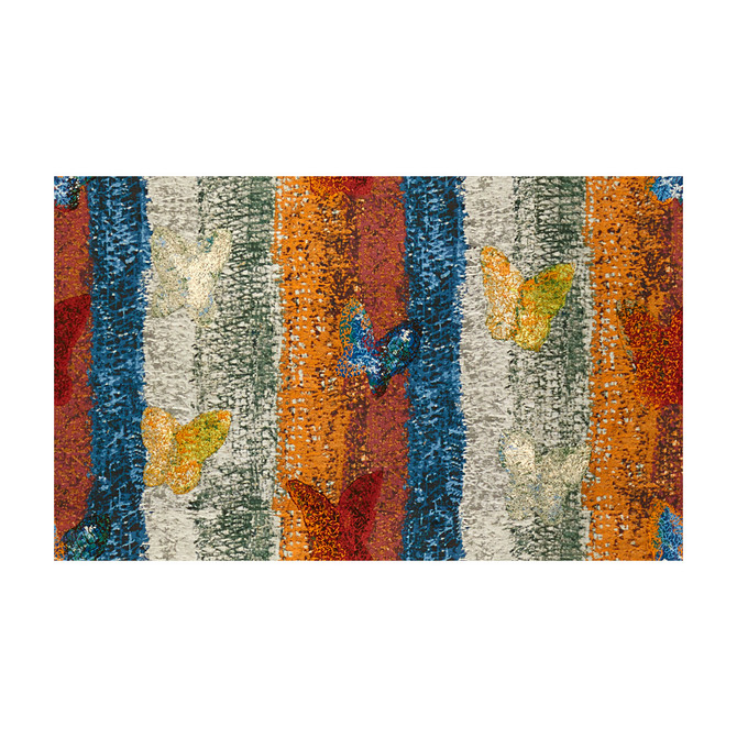 Fritillery Multi by Groundworks Fabric HUNT SLONEM FOR GROUNDWORKS VISCOSE - 52%;COTTON - 36%;SPUN POLYESTER - 8%;POLYESTER - 4% India LIGHT Horizontal: 26.375 and Vertical: 15.75 52.75 - Fabric Carolina -