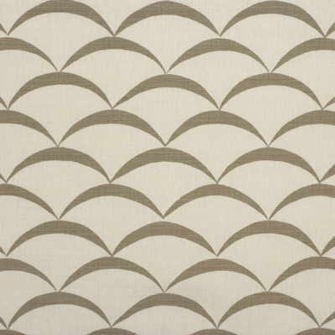 Crescent White/Taupe by Groundworks Fabric ALLEGRA HICKS COLLECTION LINEN - 60%;COTTON - 30%;NYLON - 10% United Kingdom - Horizontal: 4.5 and Vertical: 3.25 54 - Fabric Carolina -