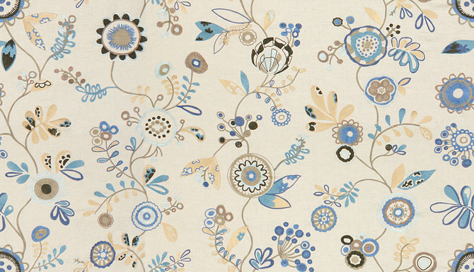 Fun In The Sun Blue Sky by Kravet Couture Fabric