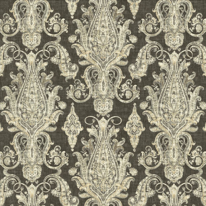 Buta Peppercorn by Kasmir Fabric 5141 55% Linen 45% Rayon USA 15,000 Wyzenbeek Double Rubs Horizontal: 27 inches and Vertical: 25 2/8 inches 54 - Fabric Carolina -