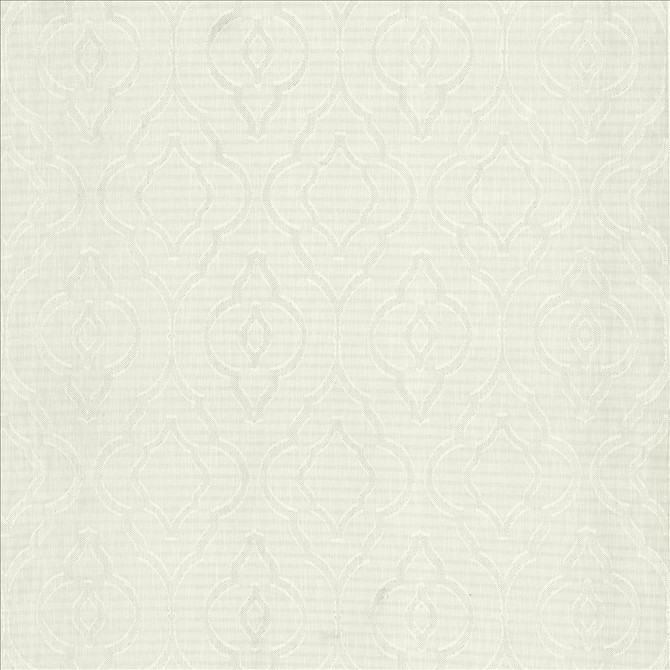 Cassius White by Kasmir Fabric 5157 100% Polyester CHINA Not Tested Horizontal: 9 inches and Vertical: 15 inches 118 - Fabric Carolina -