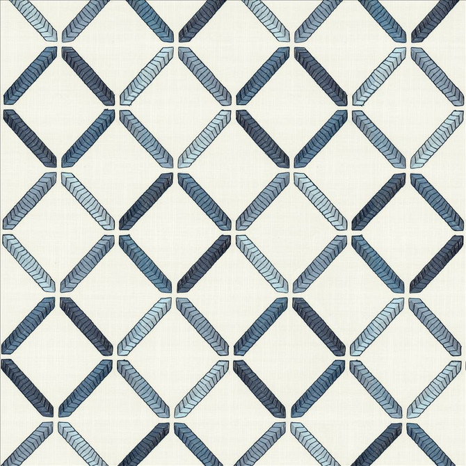 Geo Ribbon Marine by Kasmir Fabric 5156 73% Cotton
27% Polyester
 INDIA </p><p>Repeat: Horizontal: 9 inches and Vertical: 9 3/8 inches 54 - Fabric Carolina -