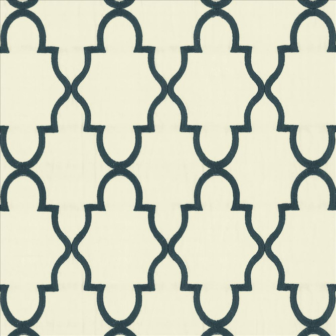 Solace Blue by Kasmir Fabric 5156 100% Cotton INDIA 22,000 Martindale Cycles Horizontal: 5 2/8 inches and Vertical: 7 4/8 inches 54 - Fabric Carolina -