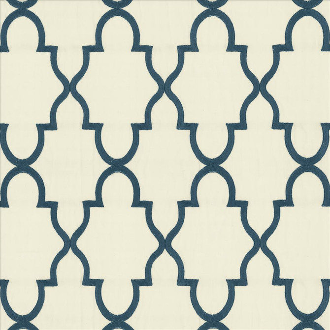 Solace Blue by Kasmir Fabric 5156 100% Cotton
 INDIA </p><p>Repeat: Horizontal: 5 2/8 inches and Vertical: 7 4/8 inches 51 - Fabric Carolina -