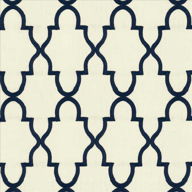 Solace Navy by Kasmir Fabric 5156 100% Cotton
 INDIA 22,000 Martindale Cycles Horizontal: 5 2/8 inches and Vertical: 7 4/8 inches 54 - Fabric Carolina -