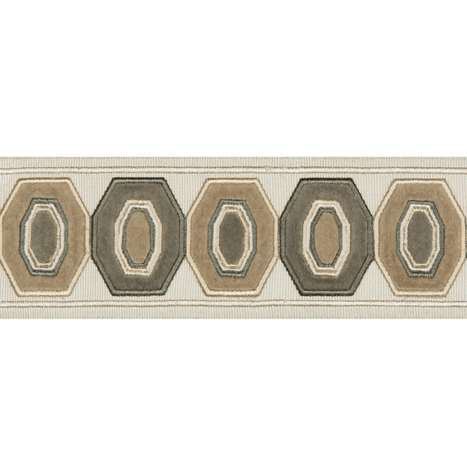 Geodex Linen by Kravet Design Trim BRAIDS BANDS & BORDERS RAYON - 75%;COTTON - 25% India Horizontal: 3 and Vertical: 12.7 3 - Fabric Carolina -