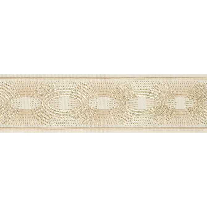Deco Rays Cream by Kravet Design Trim BRAIDS BANDS & BORDERS LINEN - 35%;POLYESTER - 32%;VISCOSE - 20%;METALLIC - 13% China - Horizontal: - and Vertical: - 3 - Fabric Carolina -