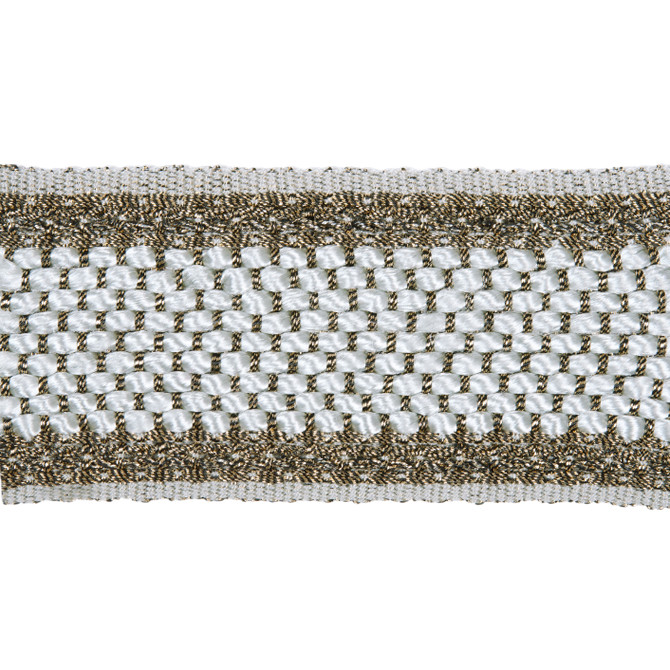 Hammered Braid Titanium by Kravet Couture Trim