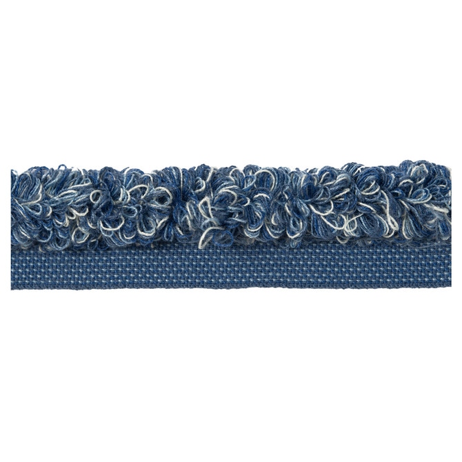 Aloha Rouche Seaport by Kravet Design Trim - ACRYLIC - 100% France LIGHT Horizontal: 0 and Vertical: 0 0.5 - Fabric Carolina -