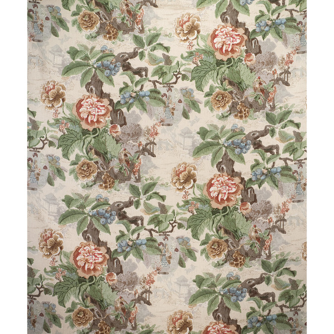 Chinese Lantern Ii Spring by Lee Jofa Fabric LINEN - 51%;VISCOSE - 49% Thailand MEDIUM Horizontal: 50 and Vertical: 28 50 - Fabric Carolina -