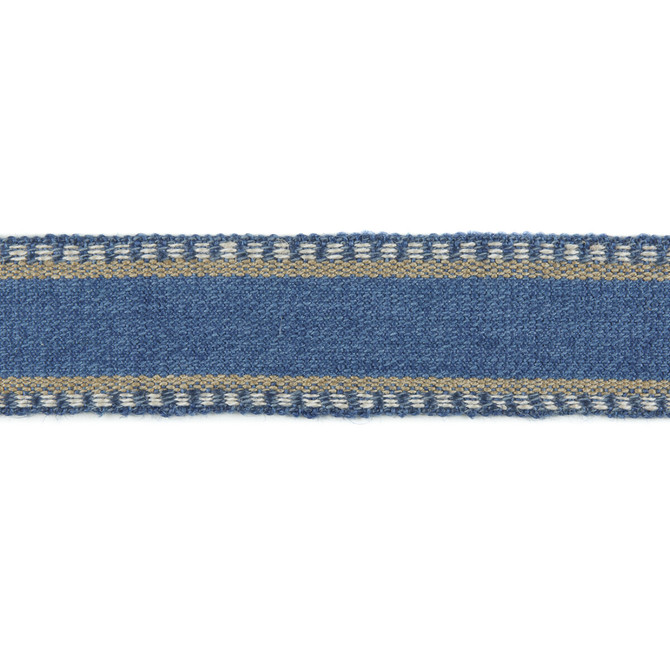 Irvine Indigo by Mulberry Trim MODERN COUNTRY JUTE - 60%;COTTON - 40% India Horizontal: 1.70208 and Vertical: 0 1.70208 - Fabric Carolina -