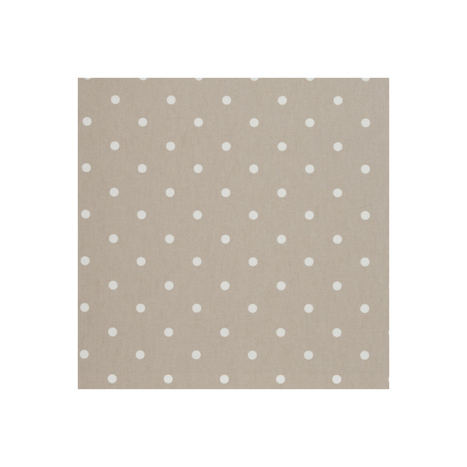 Dotty Taupe by Clarke And Clarke Fabric CLARKE & CLARKE VINTAGE CLASSICS COTTON - 100% United Kingdom MEDIUM Horizontal: 2.76 and Vertical: 2.36 54 - Fabric Carolina -