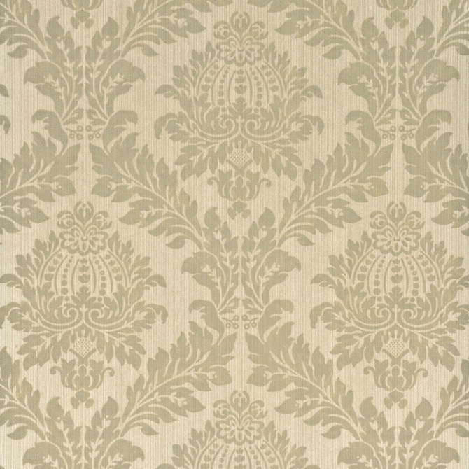 Lydford Damask Baker Grey by G P & J Baker Wallcovering