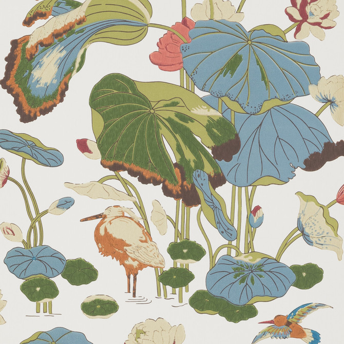 Nympheus Multi by G P & J Baker Wallcovering SIGNATURE NON WOVEN - 100% United Kingdom Horizontal: 20.488 and Vertical: 24.034 20.488 - Fabric Carolina -